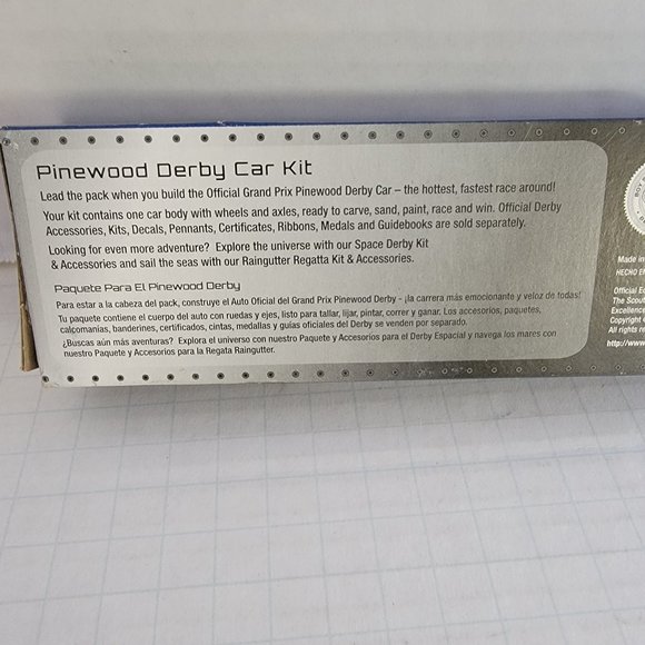 New PWD Pinewood Derby Car Kit Item #17006 Arts & Craft Build Paint Boy Scout - Picture 5 of 8